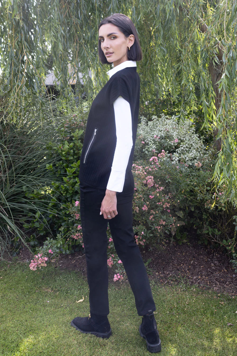 No2mor0 Apollo Zip Gilet Black