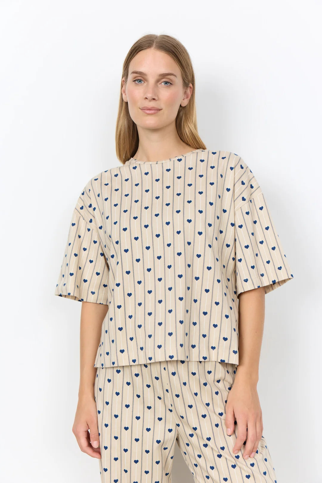 Soya Concept SC-JAIME 1 - AOP SET PYJAMAS DARK BLUE