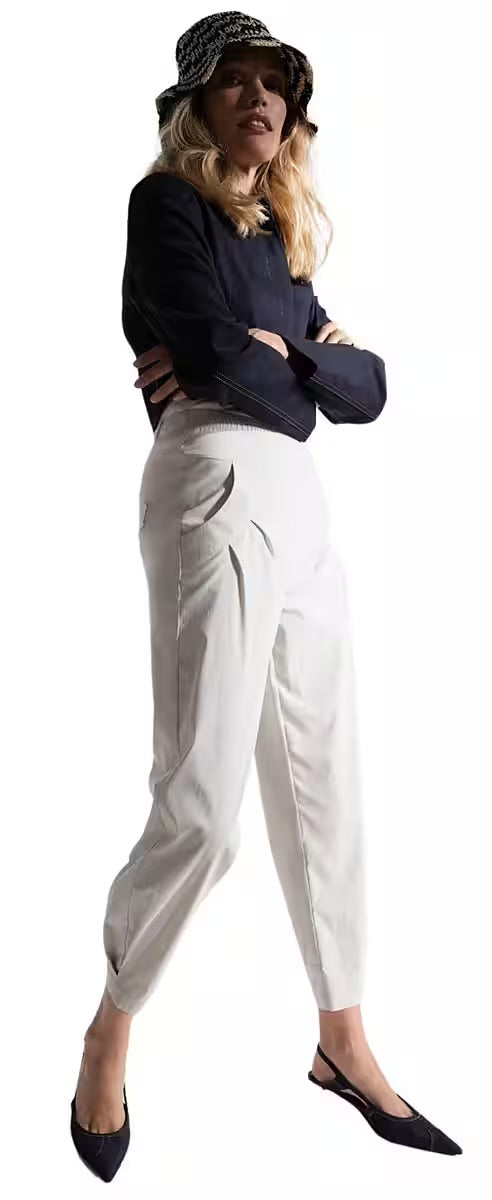 Pantaloni Sportivi Donna SteHmann 6/8 Con Tasche E Risvolto, Comodi E Pull-On - 2
