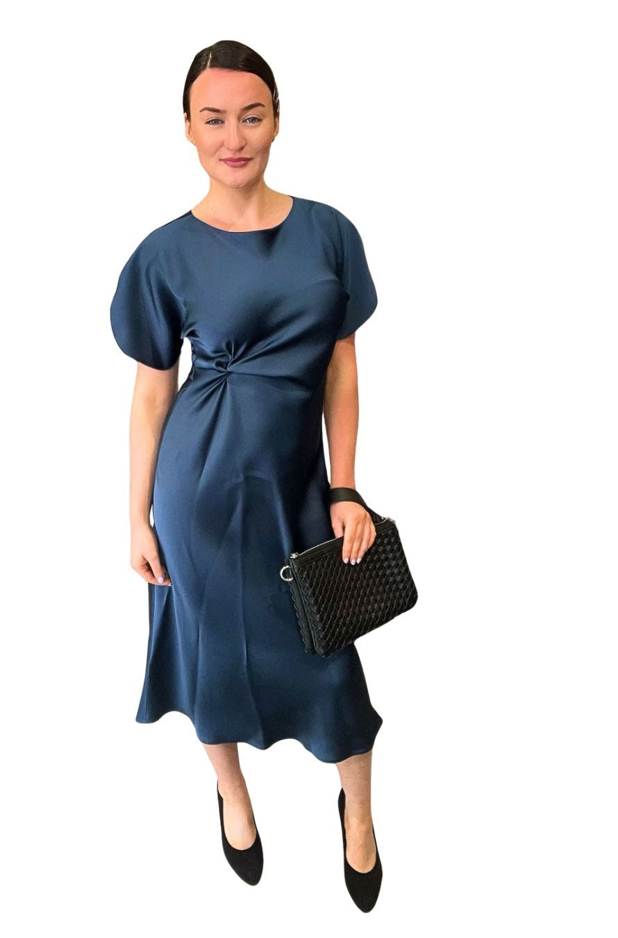 I Blue SEMI-FITTED DRESS Peacock Blue