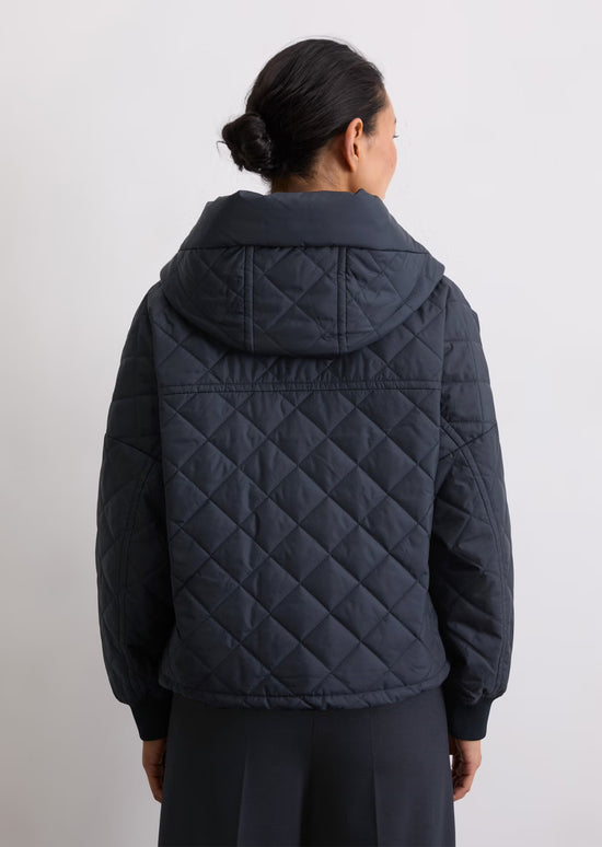 Marc O Polo RELAXED HOODED QUILTED JACKET MADE FROM RECYCLED POLYESTER