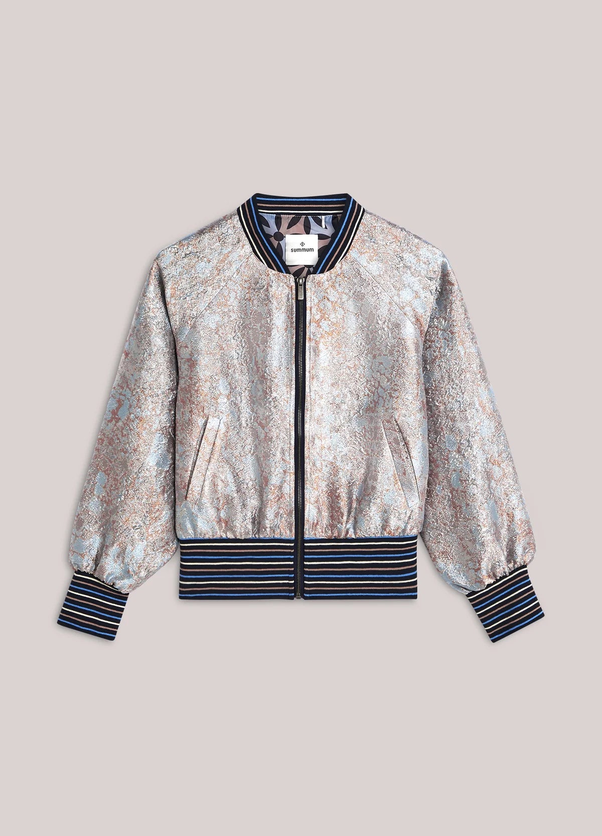 Summum Woman BOMBER JACKET IN JACQUARD FABRIC