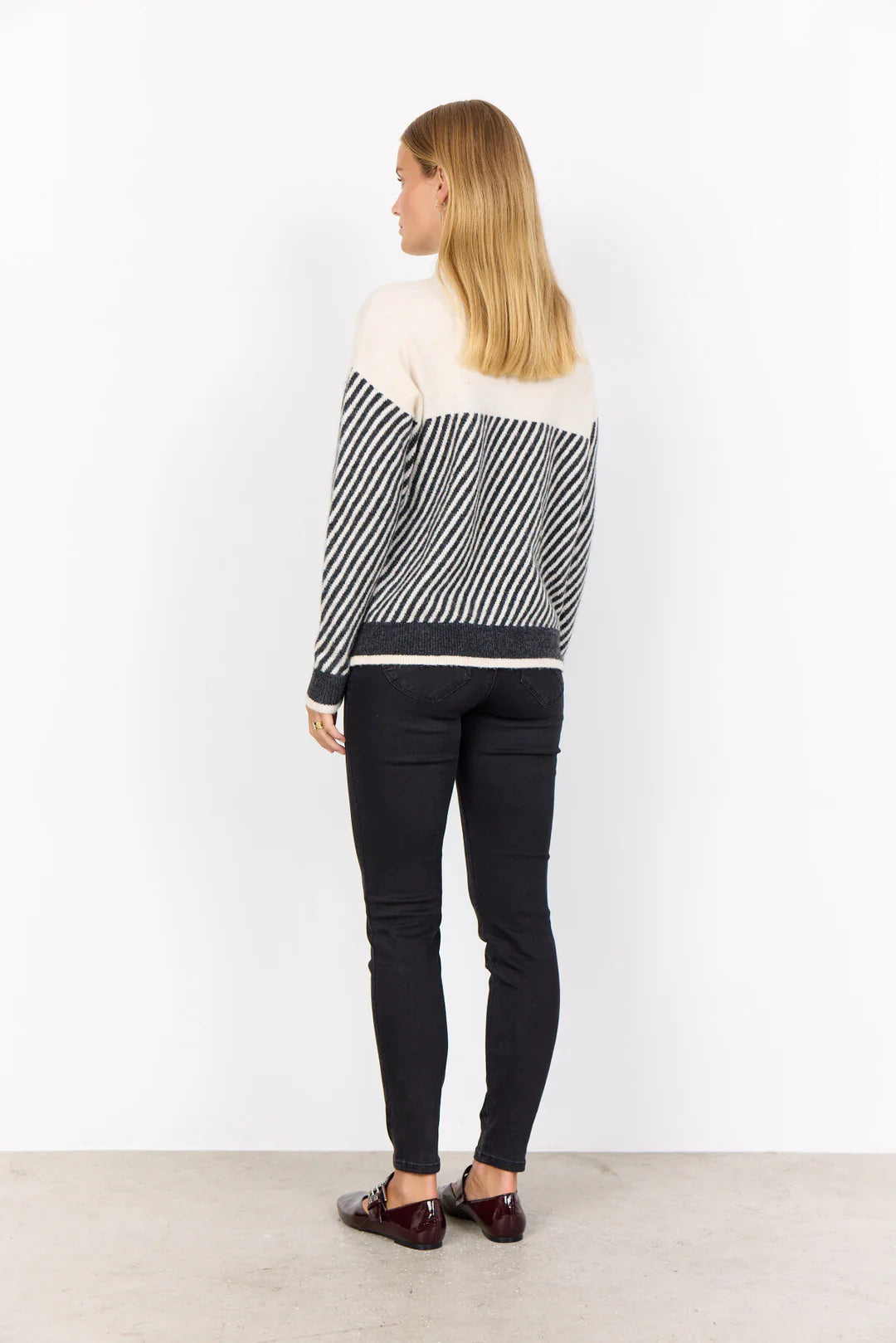 Soya Concept SC-NESSIE STRIPE 71 PULLOVER CREAM