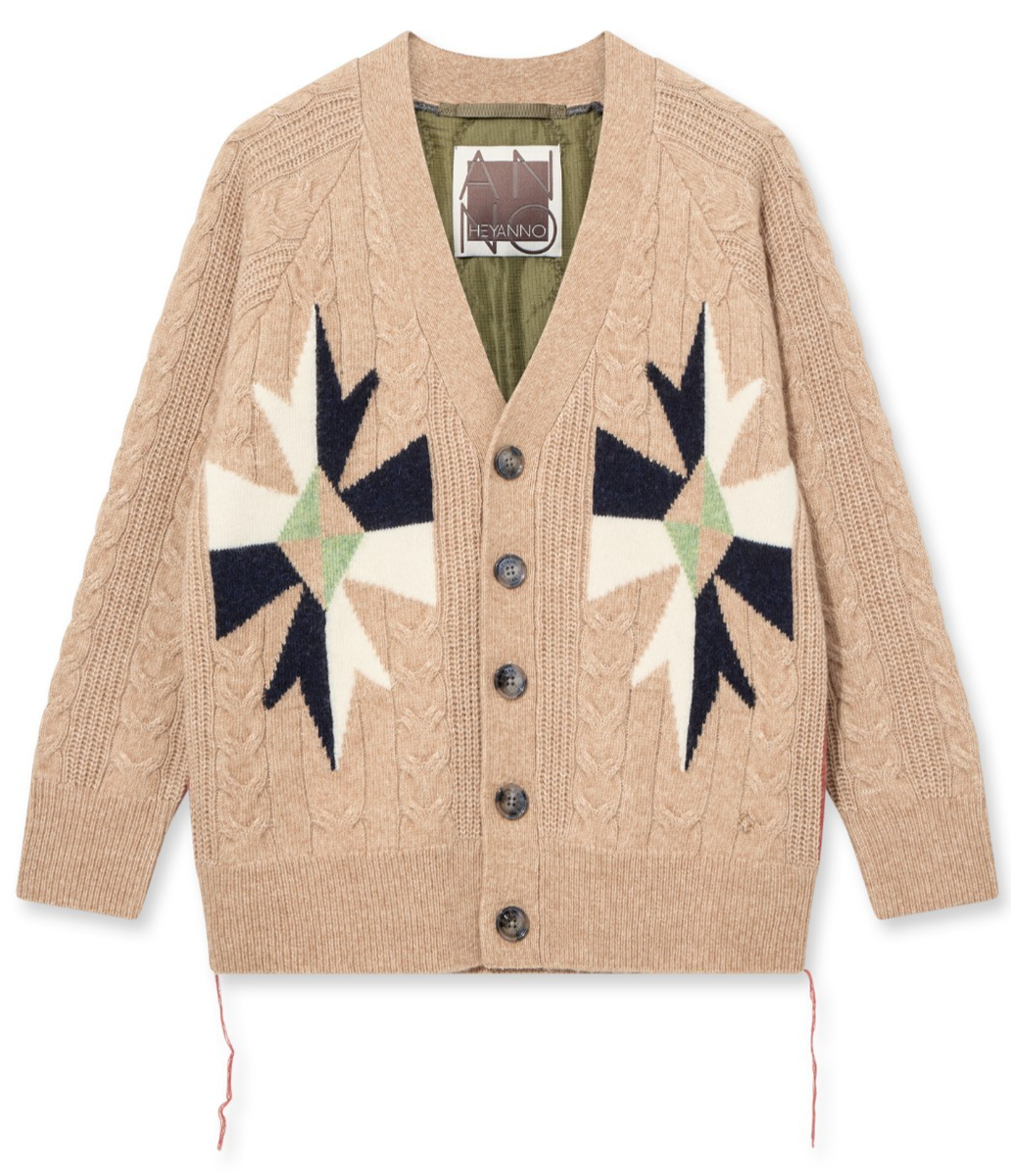Heyanno MMHRio Quilt Cardigan
Relaxed fit