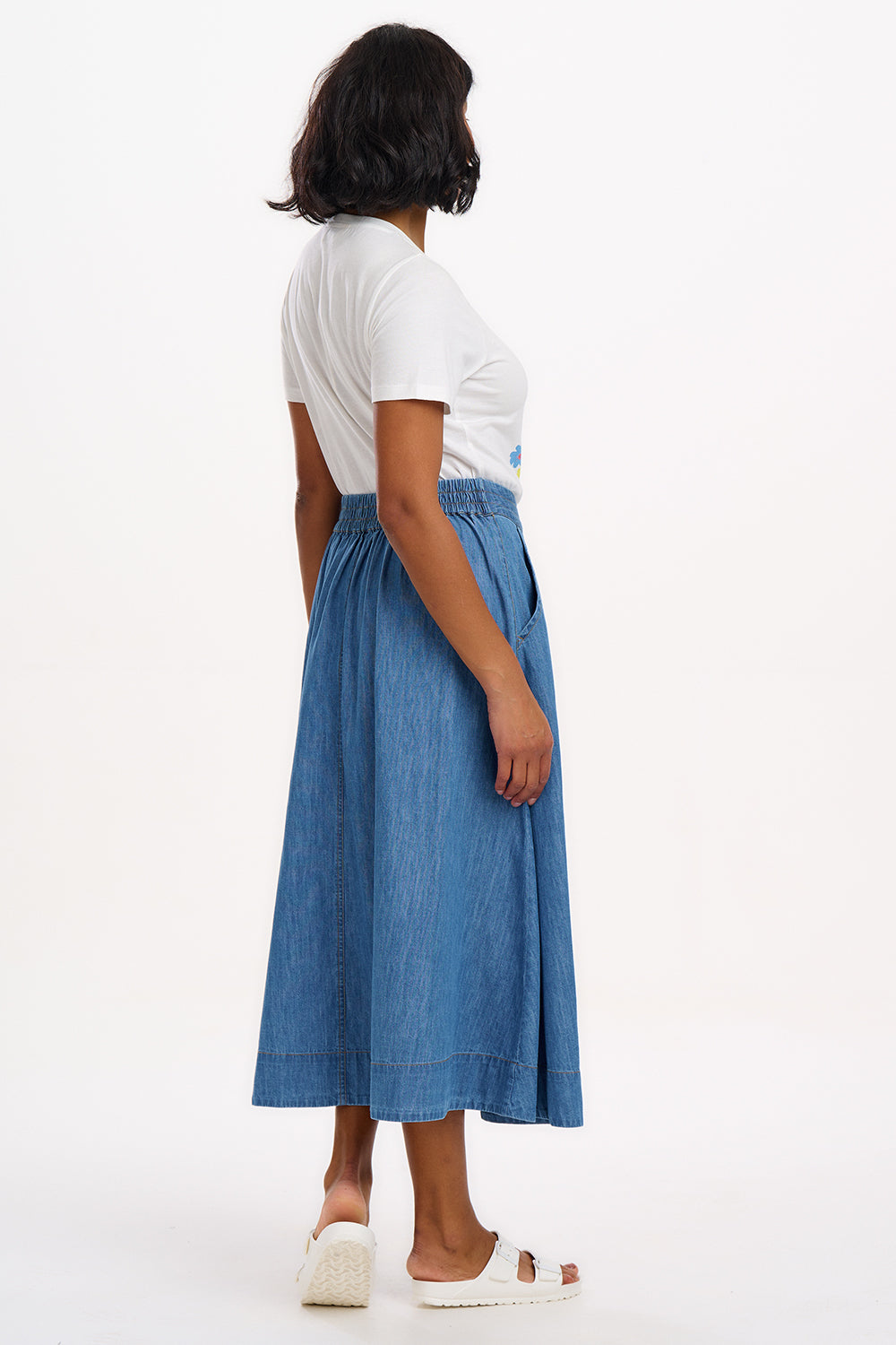 Sugarhill Brighton MAGGIE Maggie T-Shirt - Off-White, Tropical Hummingbird