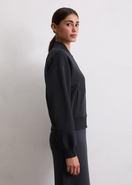 Marc O Polo AVIATOR SWEAT JACKET REGULAR MADE FROM INTERLOCK JERSEY