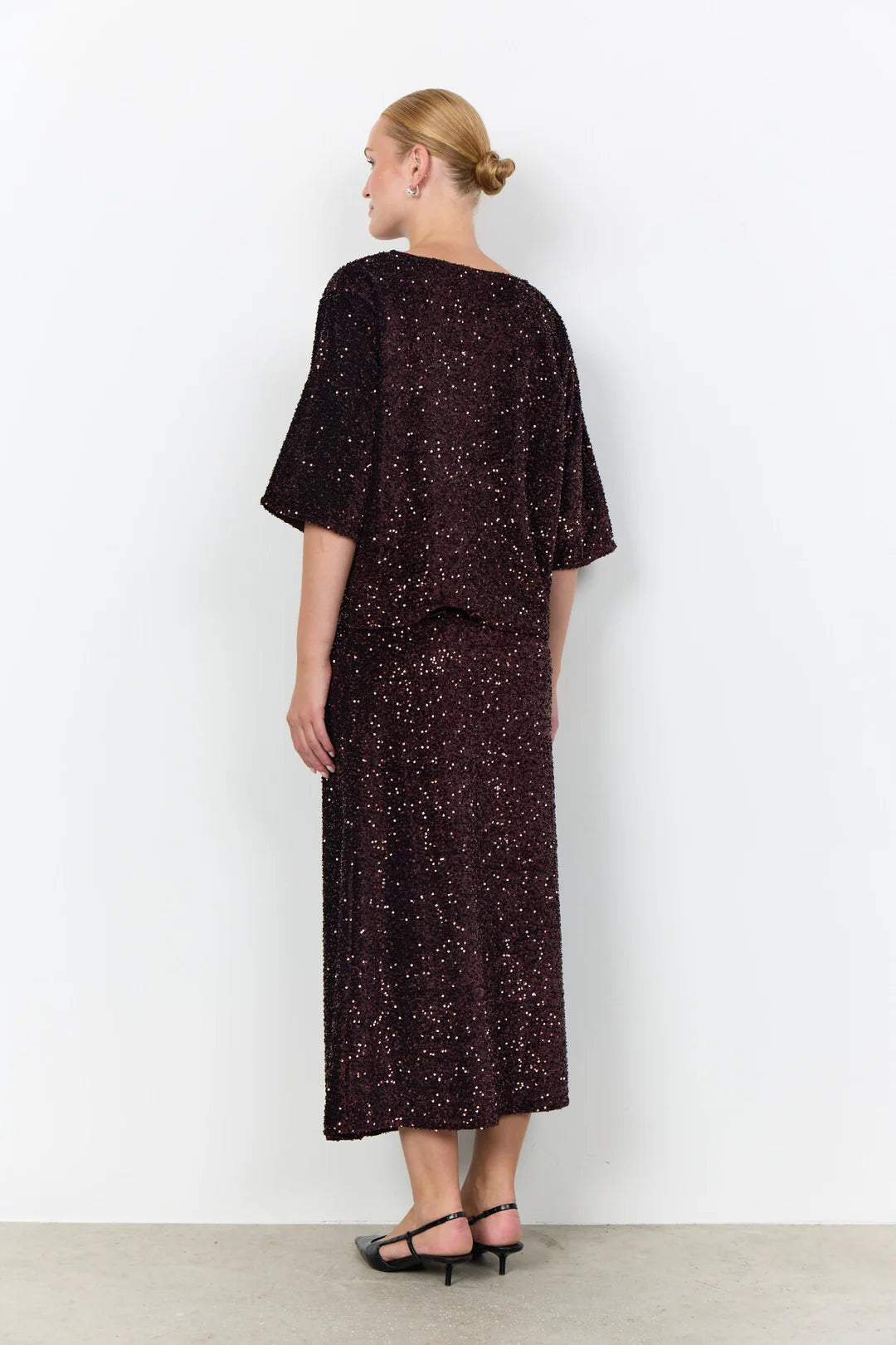Soya Concept SC-JASLEEN 1 BLOUSE DARK PLUM