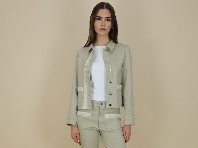 No2mor0 Alex Denim Jacket Sand