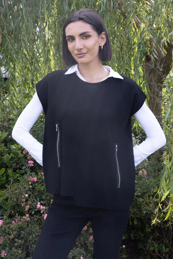 No2mor0 Apollo Zip Gilet Black