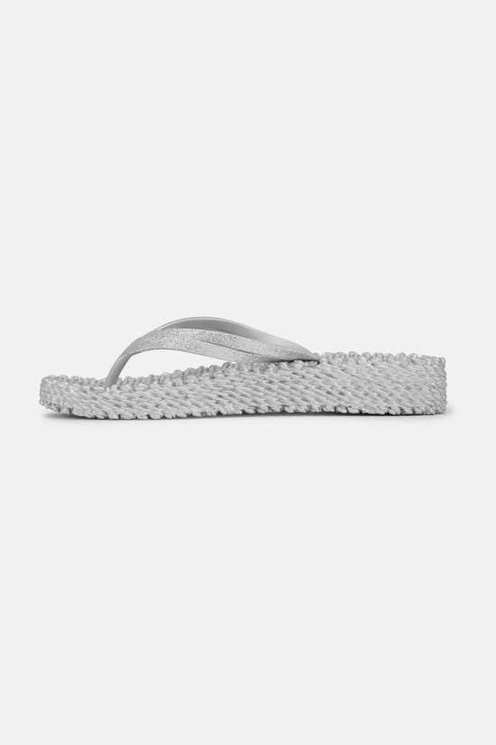 Ilse Jacobsen Platform Flip-flops Glitter - Silver