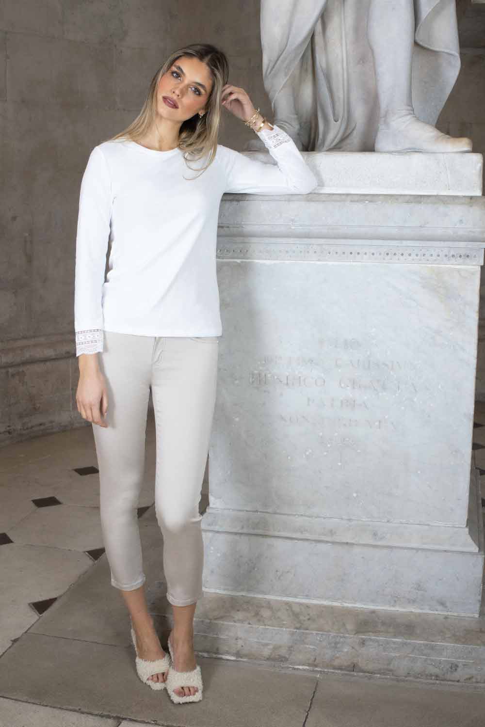 No2mor0 UNITY 3/4 TENCEL TROUSER - 25" LEG