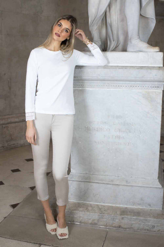 Load image into Gallery viewer, No2mor0 UNITY 3/4 TENCEL TROUSER - 25&amp;quot; LEG
