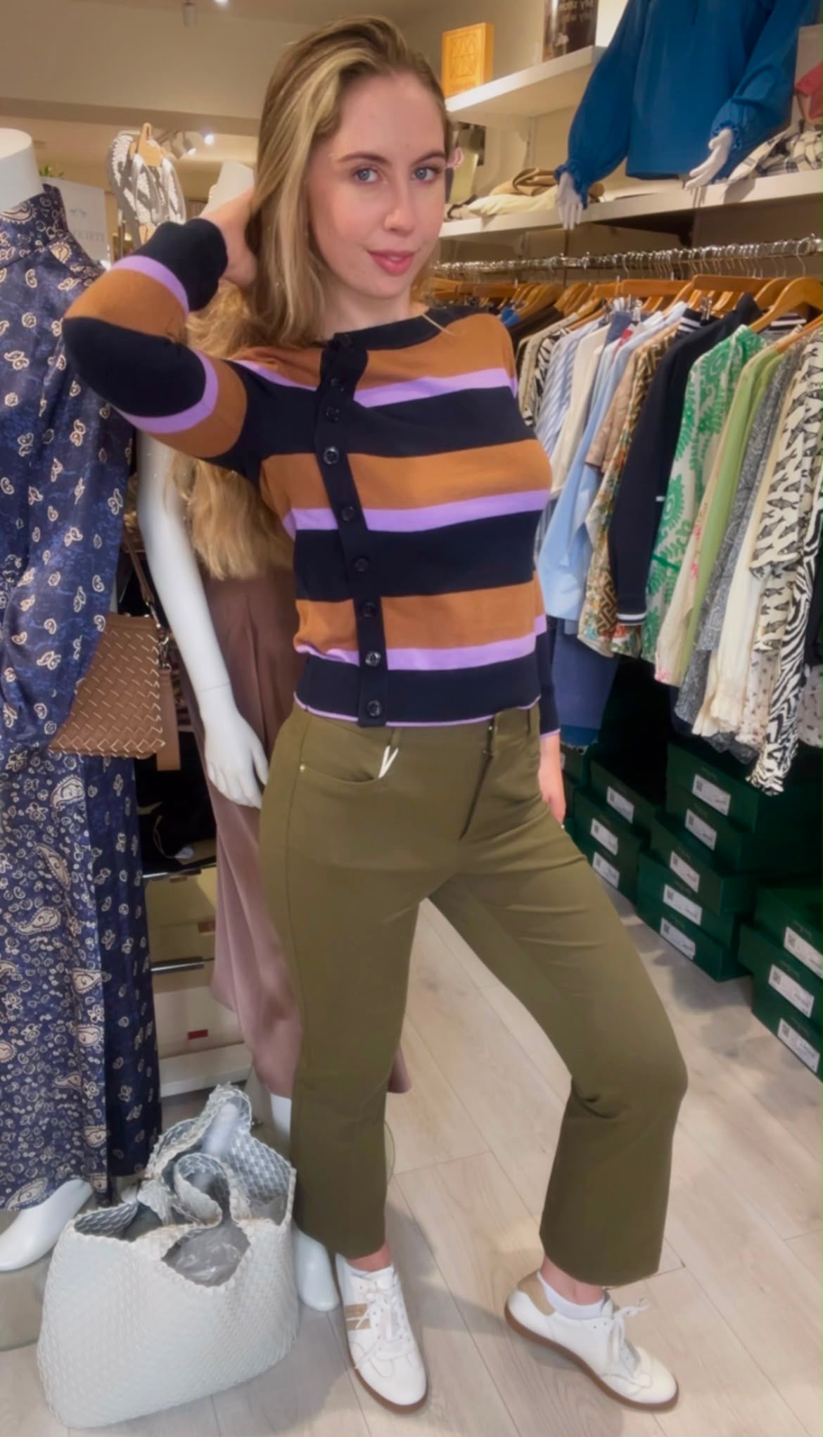 Pennyblack Mini-flare cut trousers - KHAKI