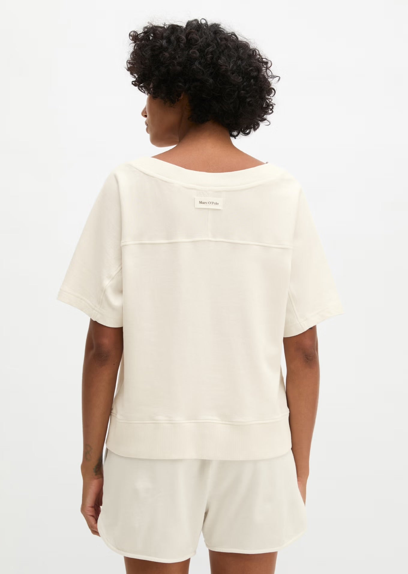 Marc O Polo  REGULAR SHORT-SLEEVED SWEATSHIRT MADE FROM REGENERATIVE ORGANIC COTTON