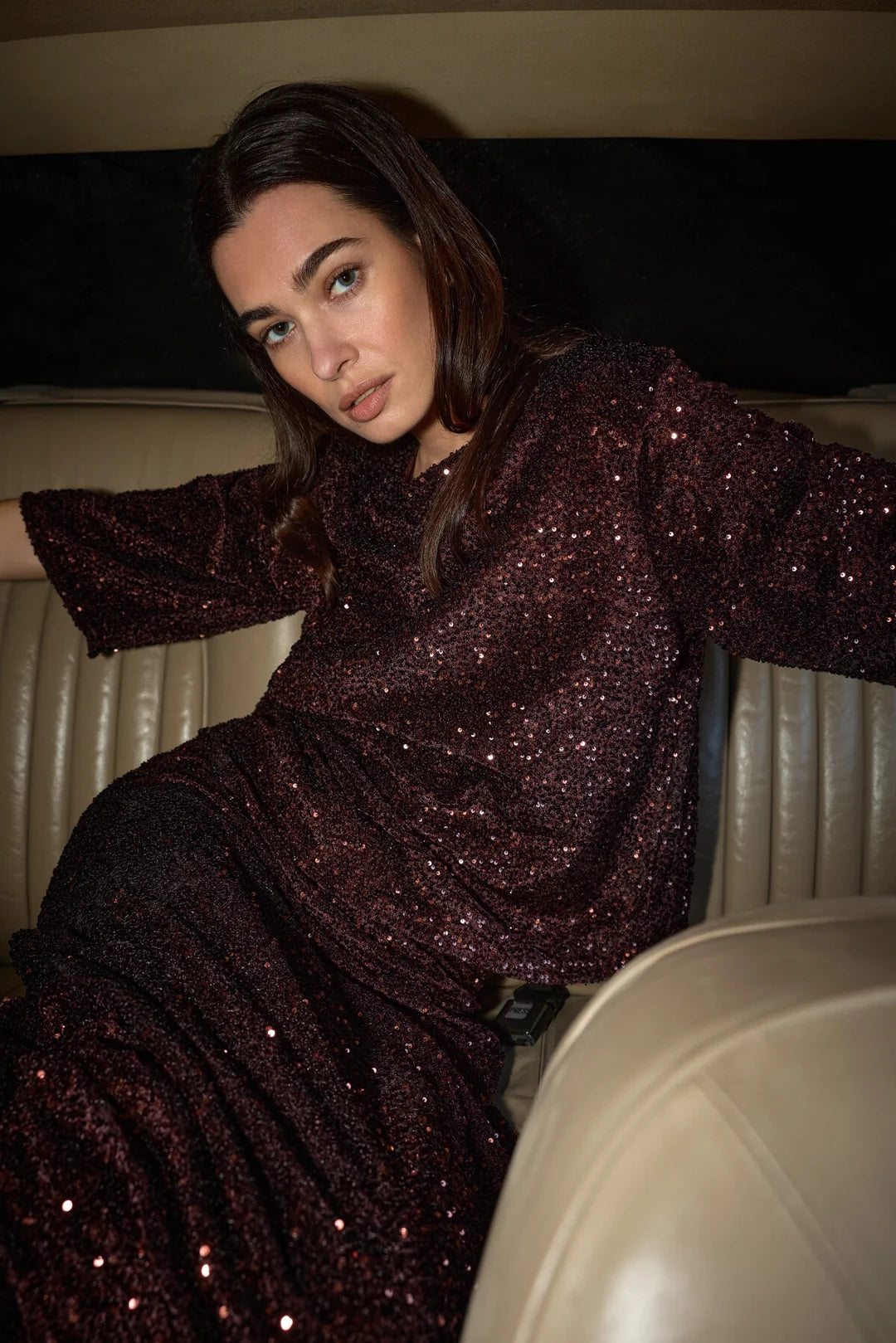 Soya Concept SC-JASLEEN 1 BLOUSE DARK PLUM