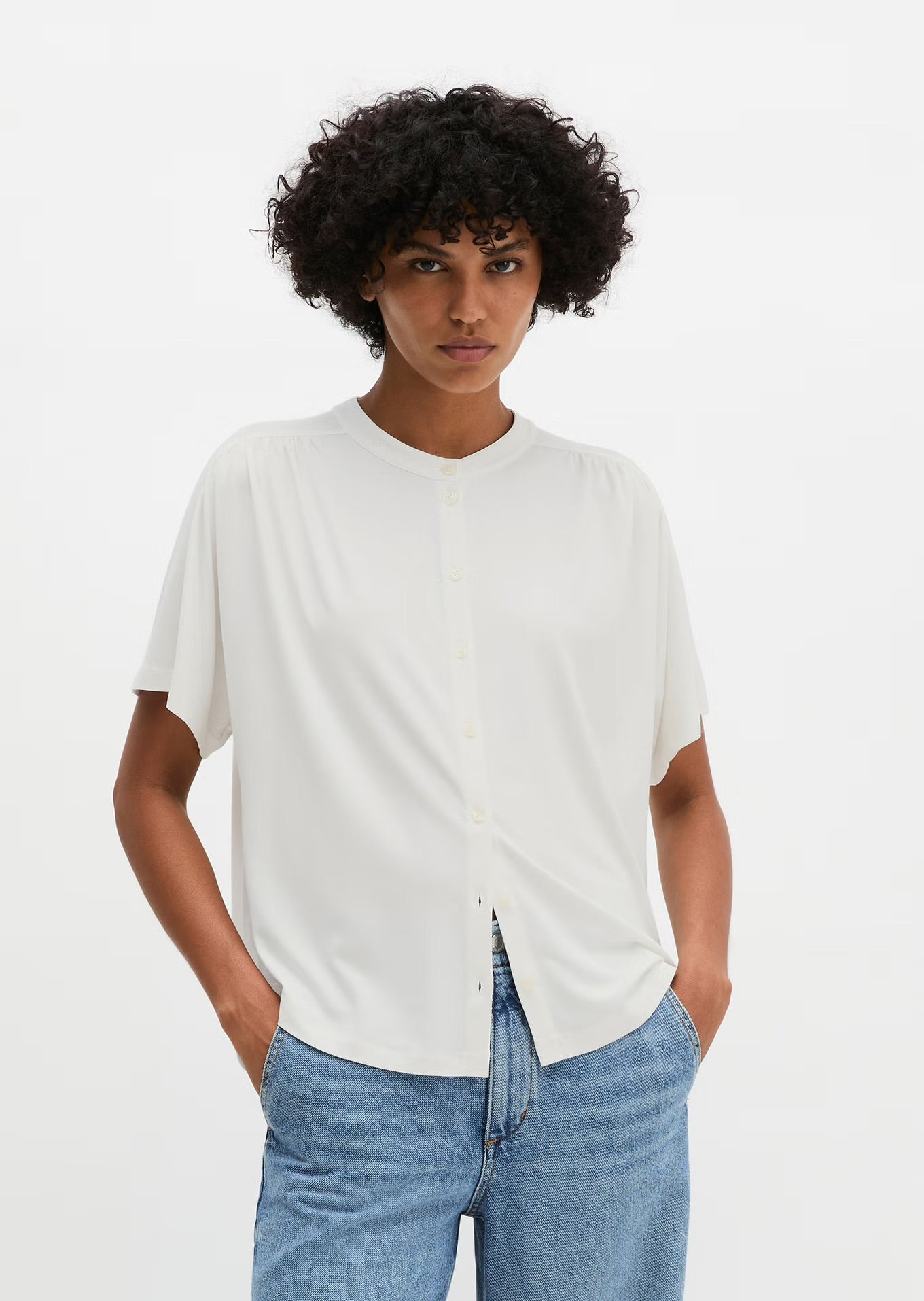 Marc O Polo REGULAR JERSEY BLOUSE FROM LENZING™ ECOVERO™