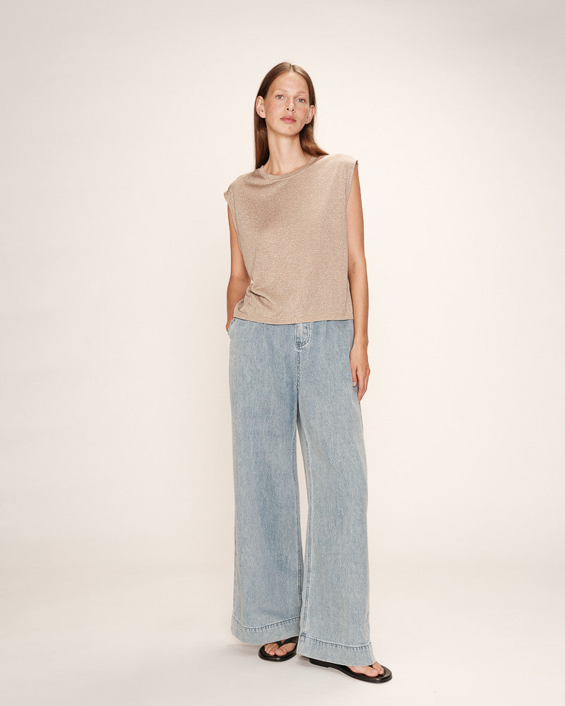 Grace And Mila T-SHIRT TAUPE RIMBAUD