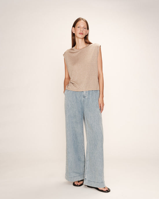 Load image into Gallery viewer, Grace And Mila T-SHIRT TAUPE RIMBAUD
