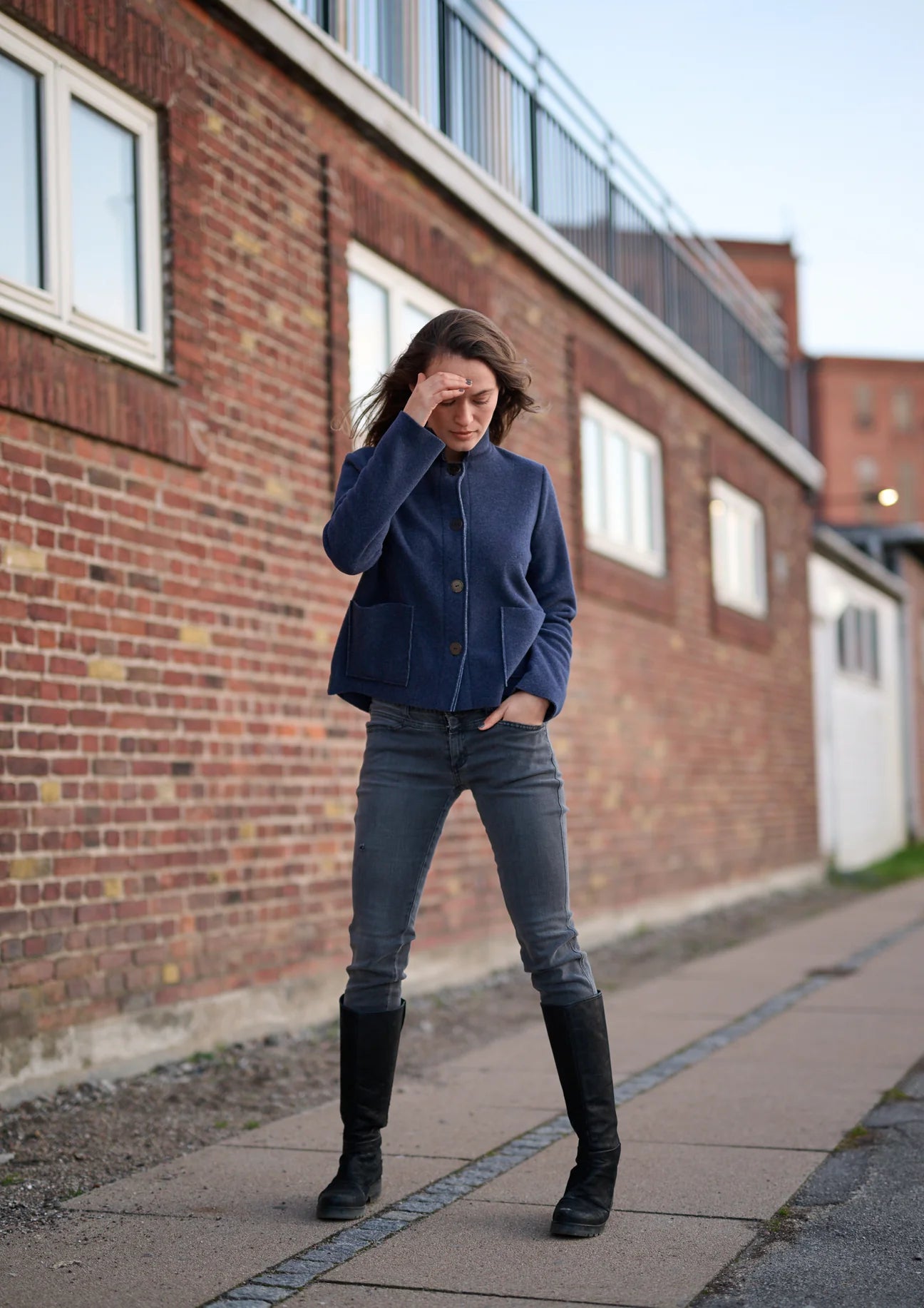 Henriette Steffensen JACKET 7164 Evening Blue