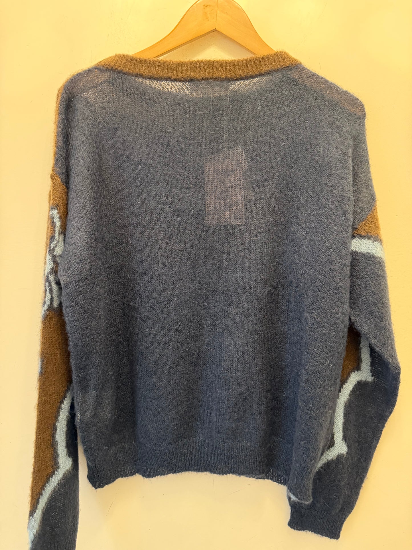 I Blue INTARSIA JUMPER NAVY