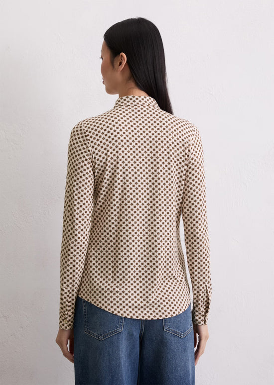 Marc O Polo REGULAR JERSEY PRINT BLOUSE FROM LENZING™ ECOVERO™