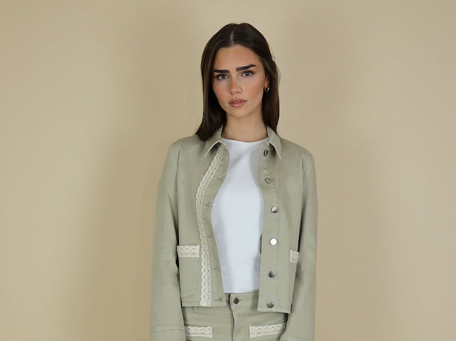 No2mor0 Alex Denim Jacket Sand