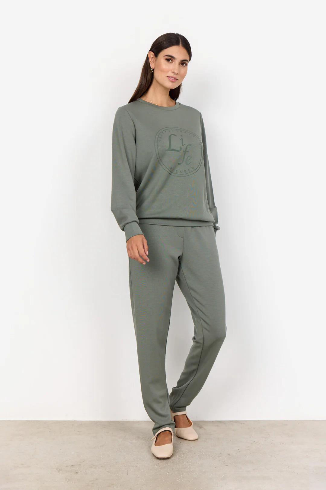 Soya Concept SC-BANU 210 SWEATSHIRT DUSTY GREEN