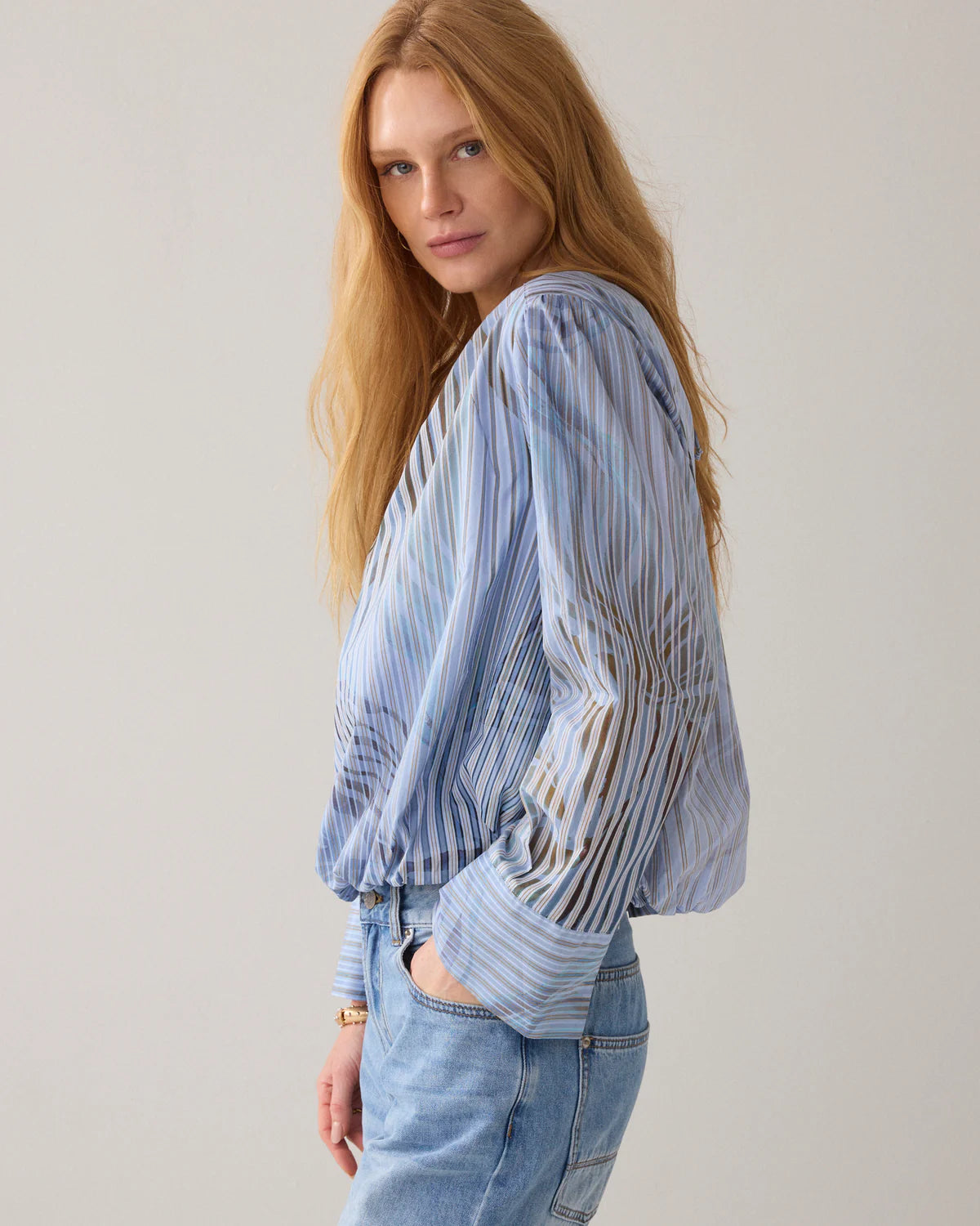 Summum Woman PLEATED TOP WITH PRINT