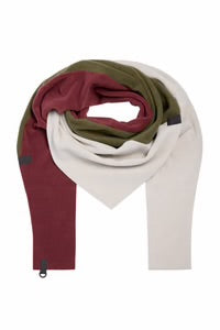 Henriette Steffensen TRIANGLE SCARF NO WASTE | 4078 NW  Bordeaux/Kit/Moss