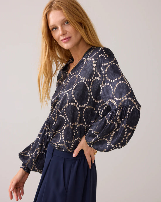 Summum Woman SLIGHTLY SHINY TOP WITH PRINT
