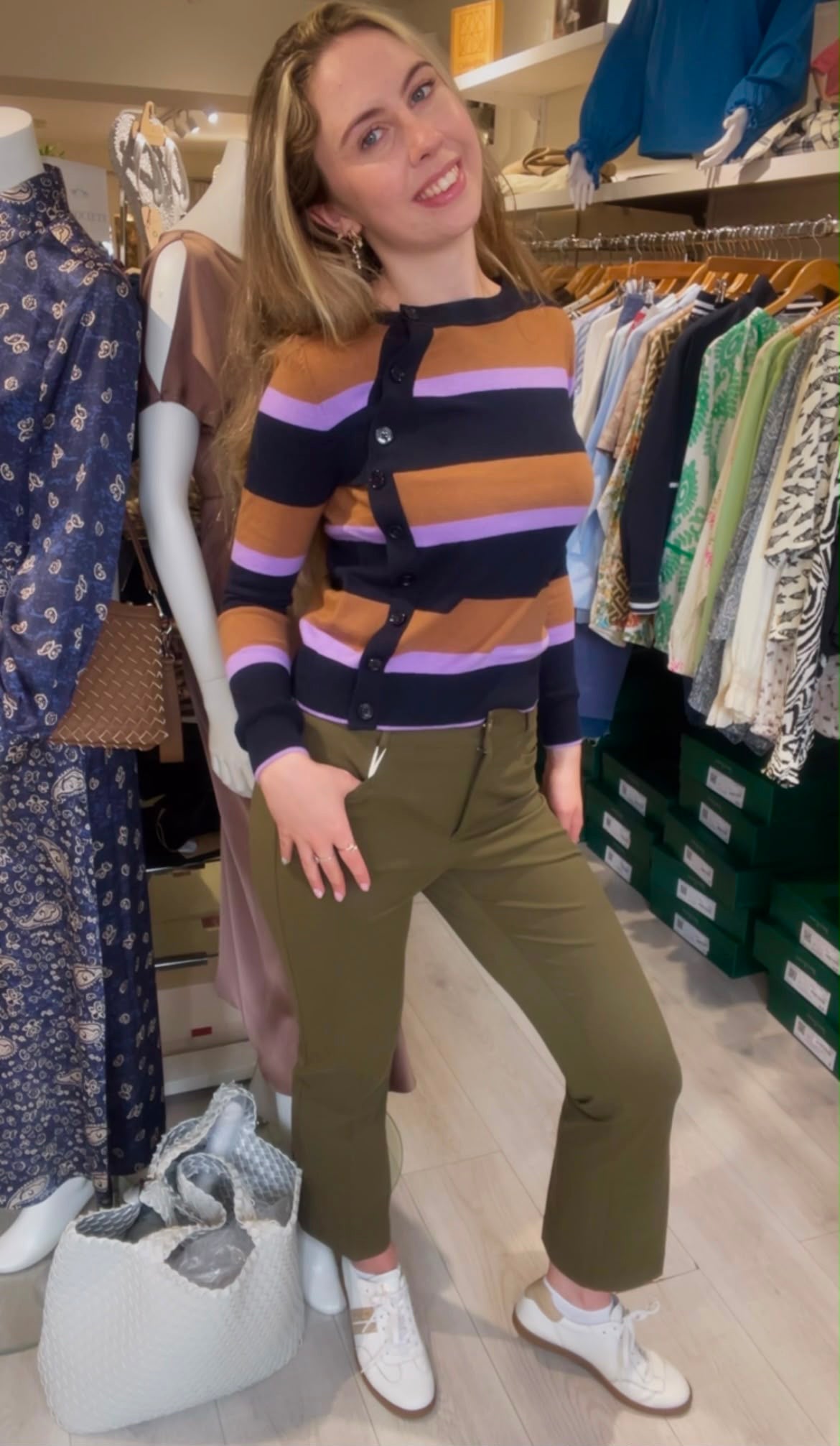 Pennyblack Mini-flare cut trousers - KHAKI