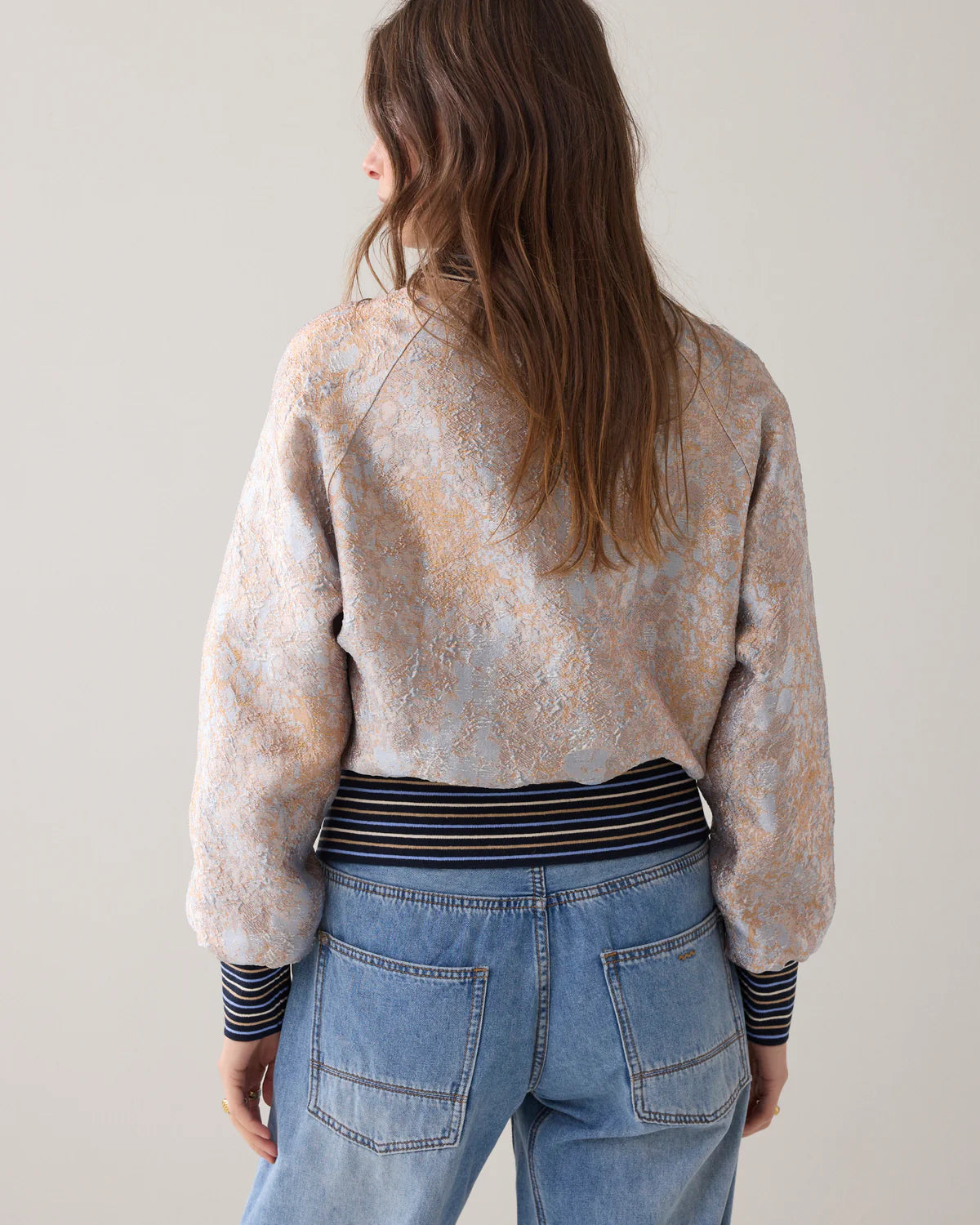 Summum Woman BOMBER JACKET IN JACQUARD FABRIC