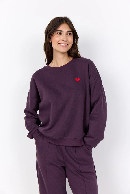 Soya Concept SC-ANGELIN 18 SWEATSHIRT PURPLE