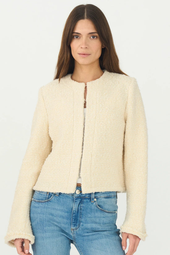 Pieszak PD-Aya Boucle Jacket - White Pearl