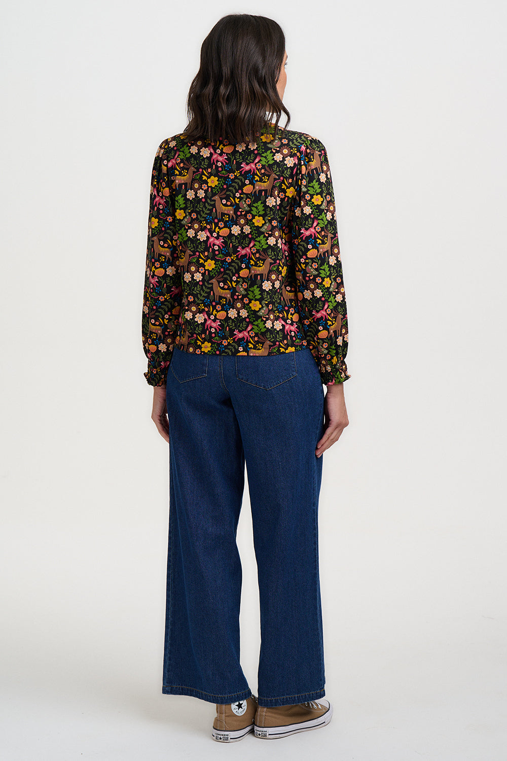 Sugarhill Brighton  JULIETA BLOUSON SLEEVE JERSEY TOP