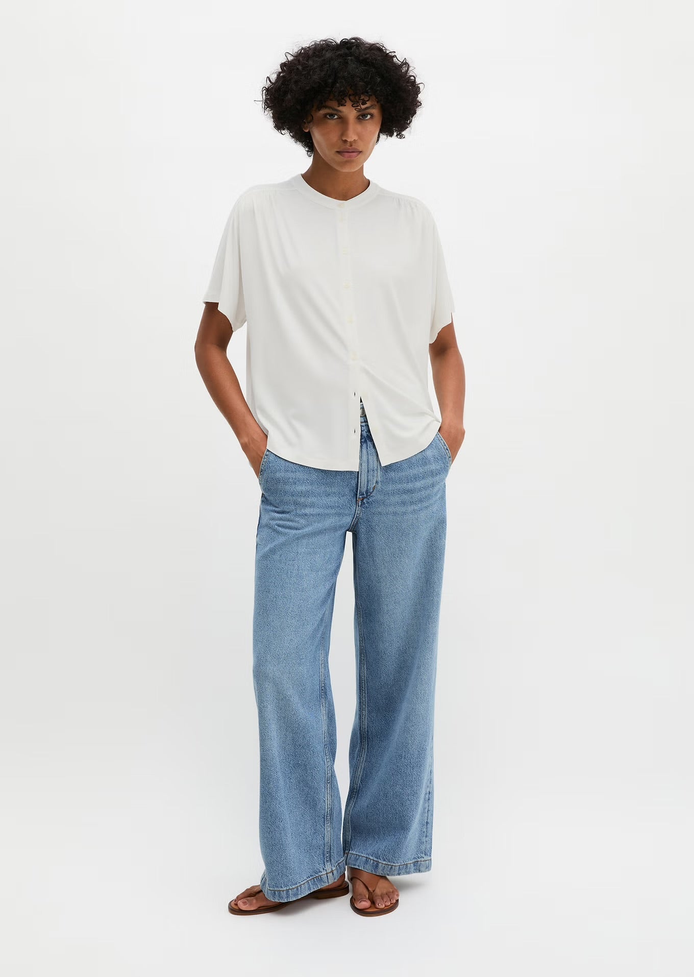 Marc O Polo REGULAR JERSEY BLOUSE FROM LENZING™ ECOVERO™