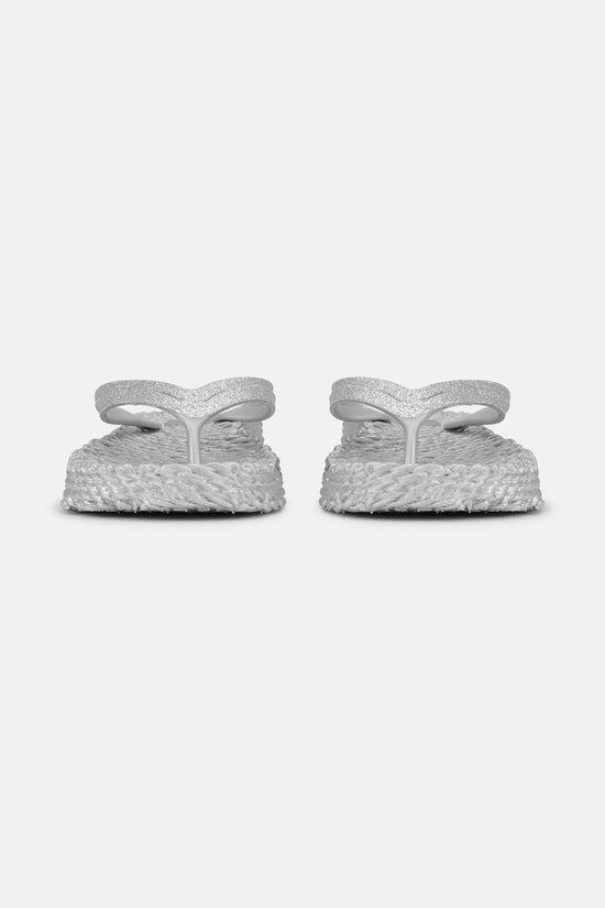 Ilse Jacobsen Platform Flip-flops Glitter - Silver