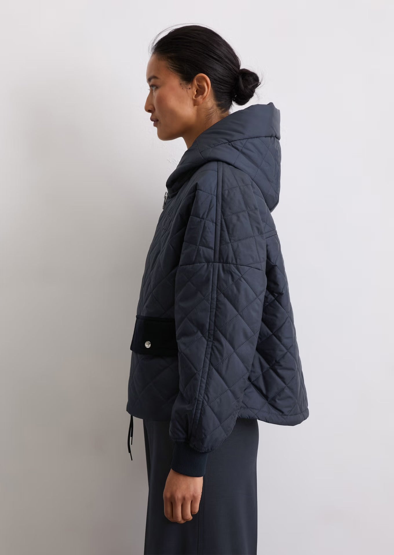 Marc O Polo RELAXED HOODED QUILTED JACKET MADE FROM RECYCLED POLYESTER