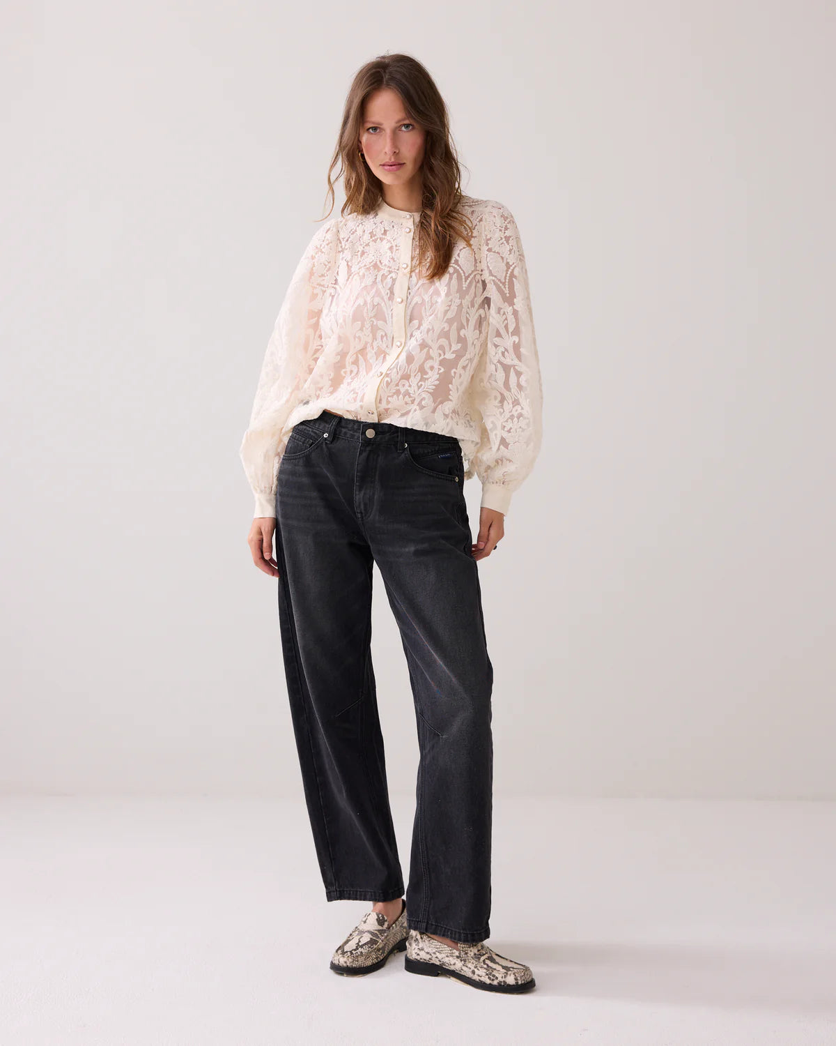 Summum Woman SHEER LACE BLOUSE