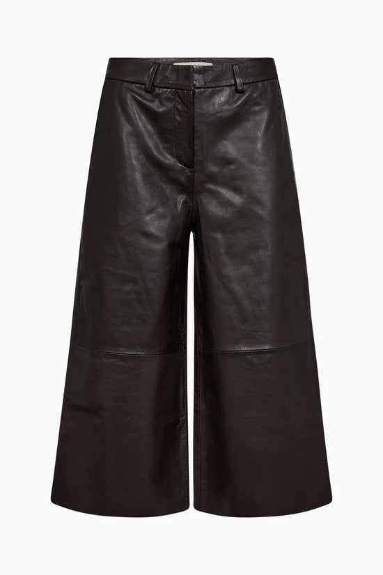 Pieszak PD-Lanni Leather Culotte Pant - Black Coffee