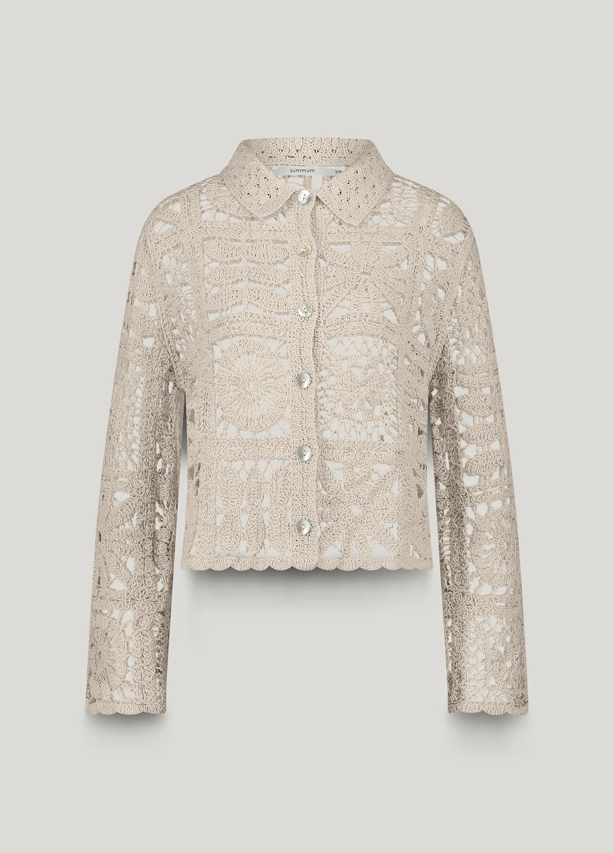 Summum Woman SHORT CROCHET CARDIGAN
