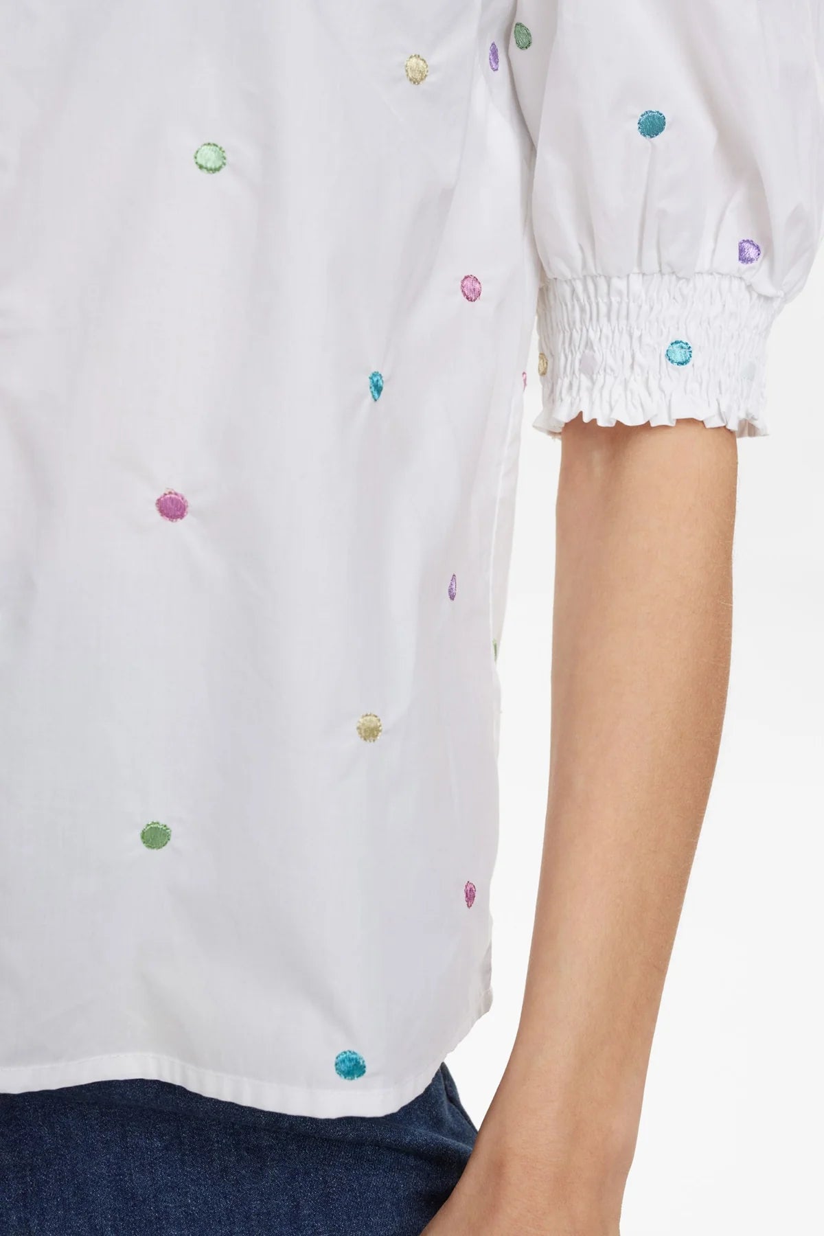 Numph NUJUNE SS SHIRT - Bright White