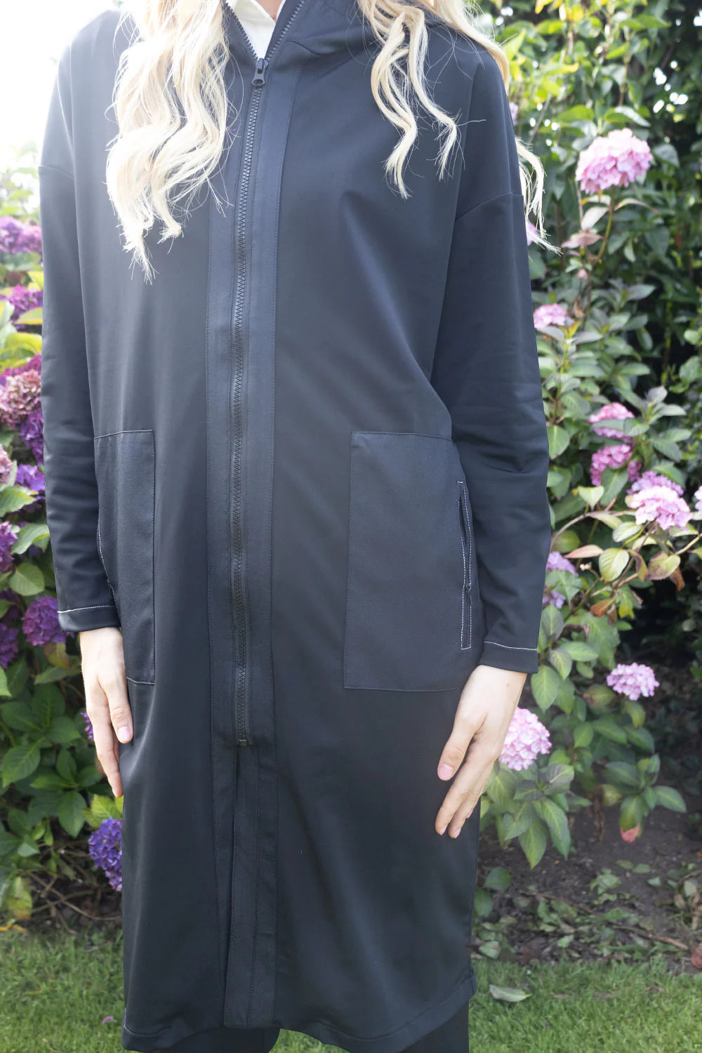 No2mor0 Aphrodite Lightweight Duster Black