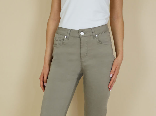 No2mor0 Unity 3/4 Tencel Trouser - 25" Leg/Dark Taupe