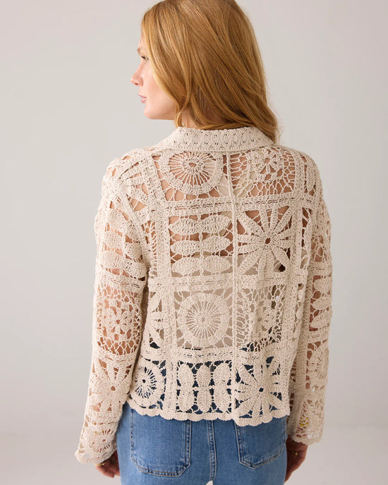 Load image into Gallery viewer, Summum Woman SHORT CROCHET CARDIGAN
