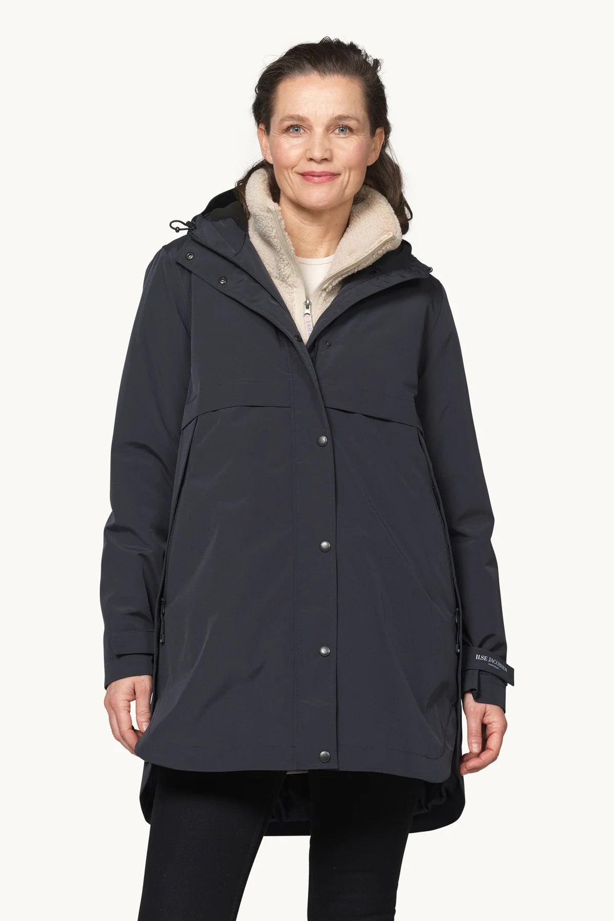 Ilse Jacobsen PADDED RAINCOAT - DARK INDIGO