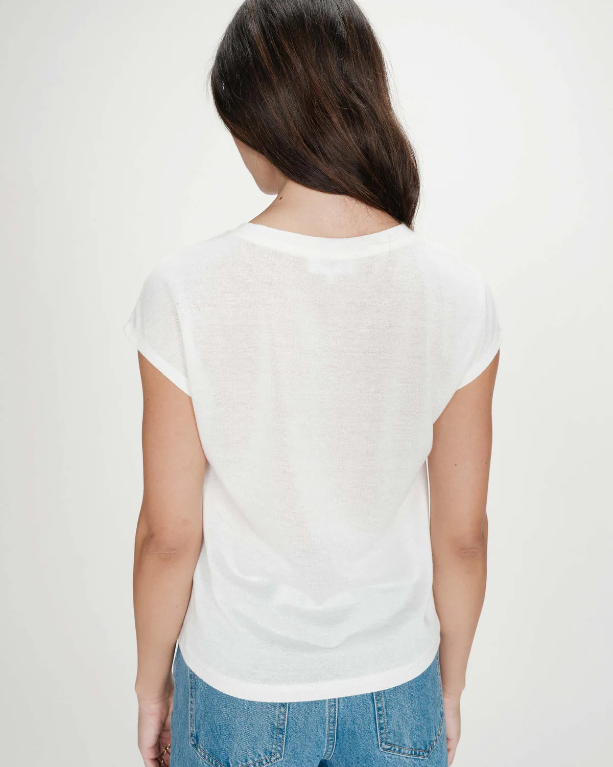 Grace And Mila V-NECK LUREX TOP IVOIRE VALSONS