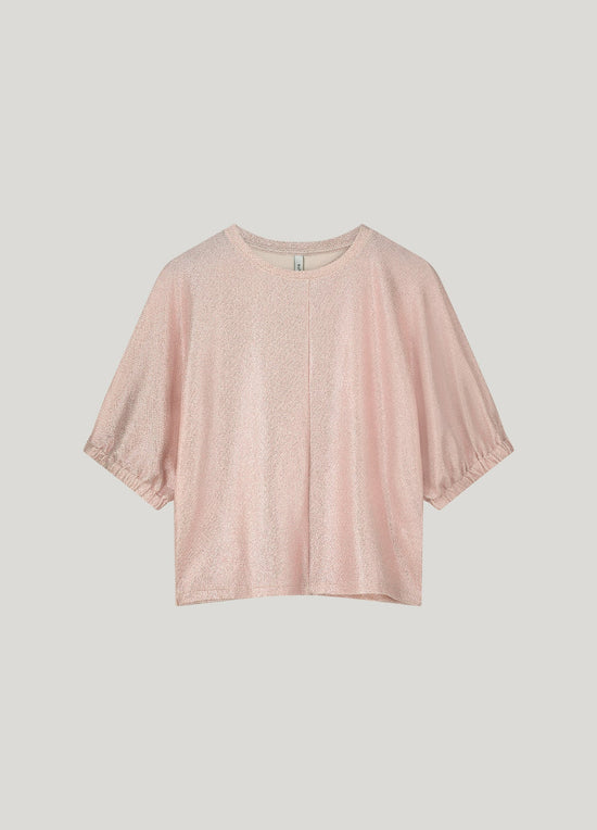 Load image into Gallery viewer, Summum Woman TOP IN METALLIC JERSEY Rose
