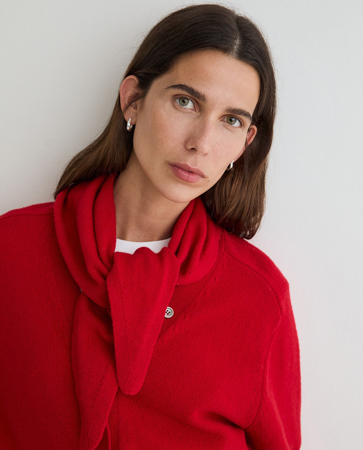 Yerse CARDIGAN REMOVABLE SCARF