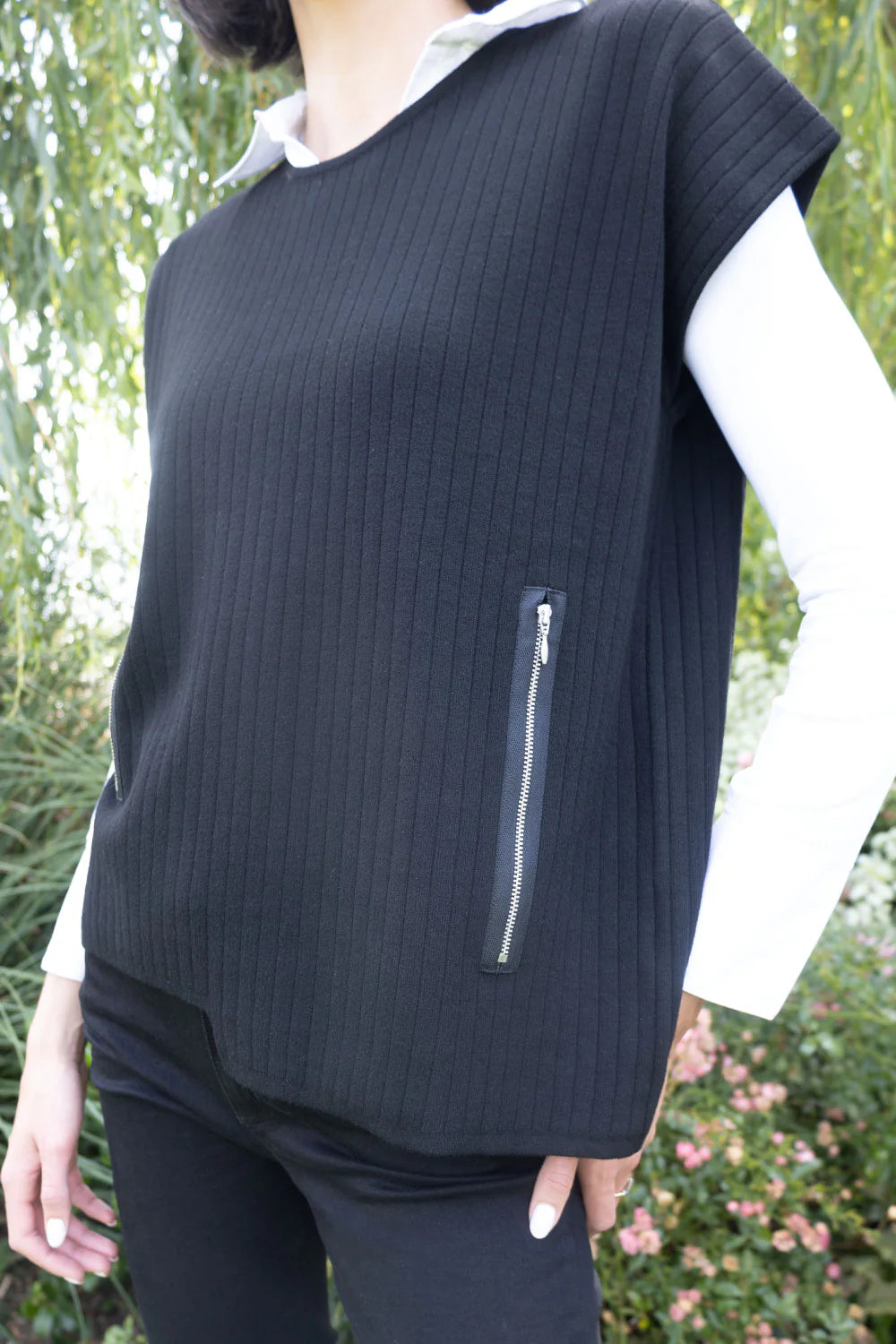 No2mor0 Apollo Zip Gilet Black